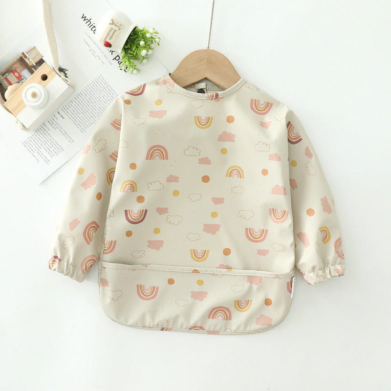 Waterproof Long-Sleeve Feeding Smock